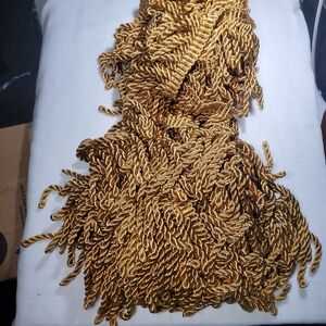 Gold Bullion Trim 3 Yds 5.5" Wide  Trim 4 Yds 3" Wide Upholstery Sewing Like New